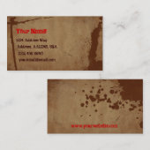 Carte Brown de profil d'éclaboussure (Devant / Derrière)