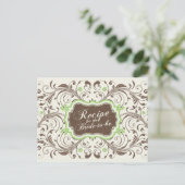 Carte Brown de recettes florales vertes pour la ma (Debout devant)