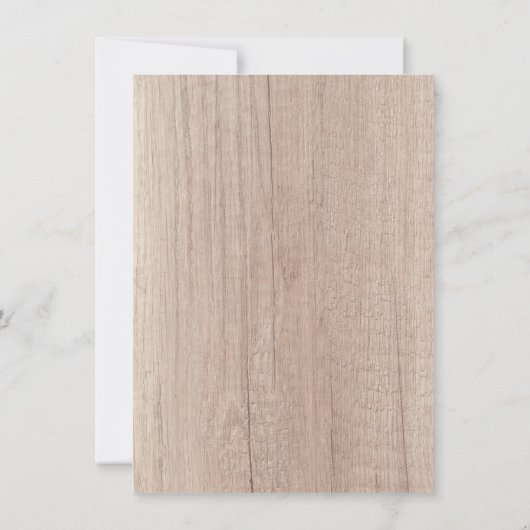 Carte Brown en bois sur mesure Élégant noir (Dos)