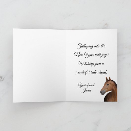 Carte Brown horse (Intérieur)