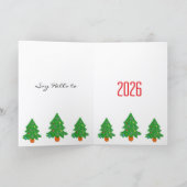 Carte Brown horse for New Year (Intérieur)