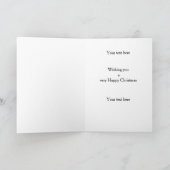 Carte Brown / Liver Cocker Spaniel Happy Christmas card (Intérieur)