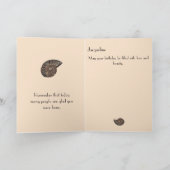 Carte Brown Rock Slice Shell Fossil Beige Joyeux anniver (Intérieur)