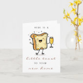 Carte Brown Un petit toast pour ta nouvelle maison (Fleur jaune)