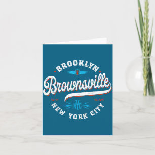 Carte Brownsville Brooklyn New York Rétro Vintage Raisin
