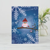 Carte Brr... Chouette rose, (Debout devant)