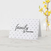 Carte bru polka d'anniversaire (Fleur jaune)