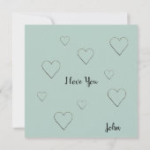 Carte Bruant bleu dans l'amour aquarelle art (Dos)