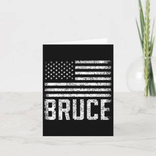 Carte Bruce Birthday Prénom Nom Personnalisé Usa 1