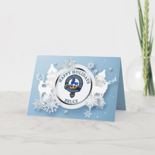 Carte Bruce Clan Badge Happy Holidays