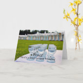 Carte Bruce Joyeux Anniversaire, La Vodka Tire Catherine (Fleur jaune)