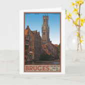 Carte Brugge - Le Beffroi (Fleur jaune)