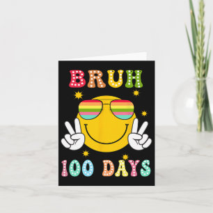 Carte Bruh 100 Jours De L'École 100E Jour De Sourire De