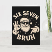 Carte Bruh 67 Christmas Santa Six Seven 6 7 Boys Christm (Devant)