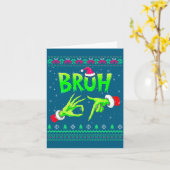 Carte Bruh 67 Christmas Ugly Sweater Six Seven Meme 6 7 (Fleur jaune)