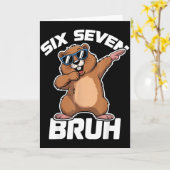 Carte Bruh 67 Drôle Groundhog 6-7 Mème Pyjamas Garçons F (Fleur jaune)