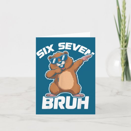 Carte Bruh 67 Drôle Groundhog 6-7 Mème Pyjamas Garçons F (Devant)