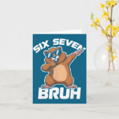 Carte Bruh 67 Drôle Groundhog 6-7 Mème Pyjamas Garçons F (Fleur jaune)