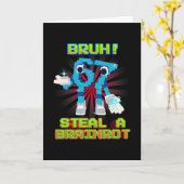 Carte Bruh 67 Six Seven 6-7 Funny Brainrot Meme For Kids (Fleur jaune)