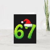 Carte Bruh 67 Six Seven 6 7 Meme Christmas Funny (Devant)