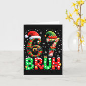 Carte Bruh 67 Six Seven 6 7 Meme Christmas Funny Boy Gir (Fleur jaune)