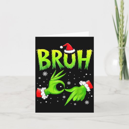 Carte Bruh 67 Six Seven 6 7 Meme Christmas Funny Gen Alp (Devant)