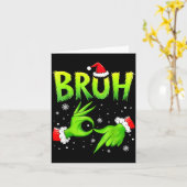Carte Bruh 67 Six Seven 6 7 Meme Christmas Funny Gen Alp (Fleur jaune)