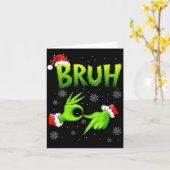 Carte Bruh 67 Six Seven 6 7 Meme Christmas Funny Gen Alp (Fleur jaune)