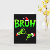 Carte Bruh 67 Six Seven 6 7 Meme Christmas Funny Gen Alp (Fleur jaune)