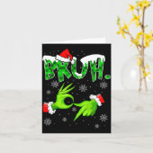 Carte Bruh 67 Six Seven 6 7 Meme Christmas Funny Gen Alp (Fleur jaune)