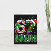 Carte Bruh 67 Six Seven 6 7 Meme Christmas Tree Candy Ca (Devant)