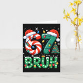 Carte Bruh 67 Six Seven 6 7 Mème de Noël Drôle Garçon Fi (Fleur jaune)