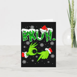 Carte Bruh 67 Six Seven 6 7 Mème de Noël Drôle Génératio