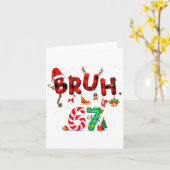 Carte Bruh 67 Six Seven 6 7 Mème Noël Canne à Sucre Li (Fleur jaune)