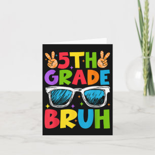Carte Bruh De 5E Année Revient À L'École Joyeux Première