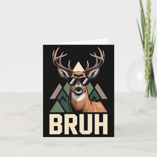 Carte Bruh Deer Funny Deer Hunting Camo Hat Youth Kids S (Devant)