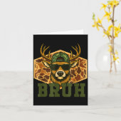 Carte Bruh Deer Funny Deer Hunting Camo Hat Youth Teens  (Fleur jaune)