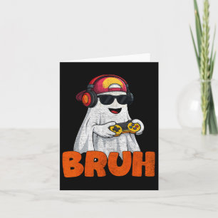 Carte Bruh Éffrayant Boo Halloween Costume Jeu Mens