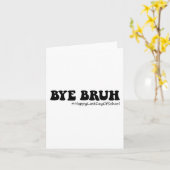 Carte Bruh Enseignants Groovy Joyeux Dernier Jour D'Écol (Fleur jaune)