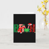 Carte Bruh Funny Christmas For Kids Boys Bruh Xmas Light (Fleur jaune)