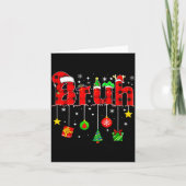 Carte Bruh Funny Christmas Red Plaid Teens Boys Kids Xma (Devant)