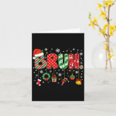 Carte Bruh Joyeux Noël Mème Drôle Frère Salutation Adole (Fleur jaune)