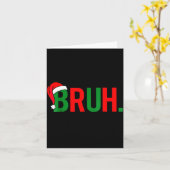 Carte Bruh Meme Christmas (Fleur jaune)
