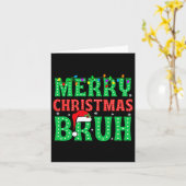 Carte Bruh Mème Citation Drôle Frère Salutation Adolesce (Fleur jaune)