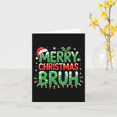 Carte Bruh Mème Citation Drôle Frère Salutation Adolesce (Fleur jaune)