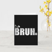 Carte Bruh Mème Drôle Dire Bro Salutation Ados garçons E (Fleur jaune)