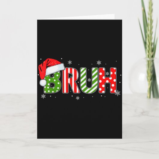 Carte Bruh Mème Drôle Dire Salutation Frère Adolescents  (Devant)