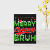 Carte Bruh Meme Funny Saying Bro Greeting Teens Boys Men (Fleur jaune)