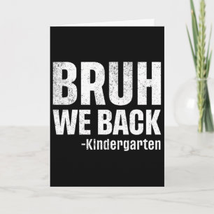 Carte Bruh Nous Ck Maternelle Premier Jour D'école Ck À