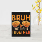 Carte Bruh Nous combattons Ensemble Leucémie Cancer Oran (Fleur jaune)
